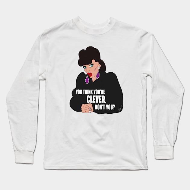 Clever Gurrrl Long Sleeve T-Shirt by thecompassrose